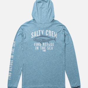 Boys blue hooded sunshirt