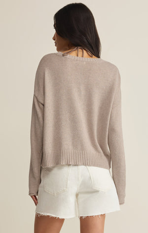 Z Supply Beach Embroidered Sweater