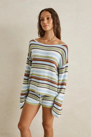 Rhythm Frankie Stripe Knit Top