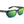 Sunglasses with green lenses and camouflage frame on a white background