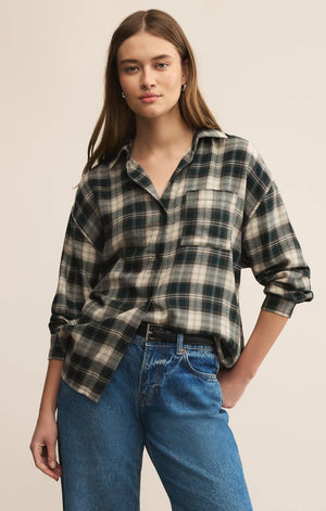 River Plaid Button Up