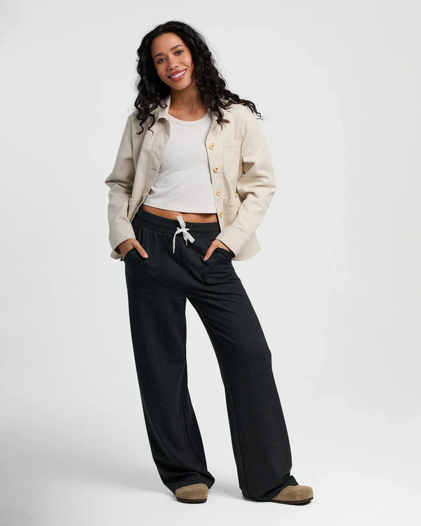 Women's Bamboo Lightweight Fleece Wide Leg Pant