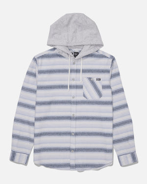 Salty Crew Whitewash Hooded Flannel