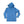 Blue hoodie on a white background