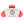 Red hair clip with Teleties branding on a white background