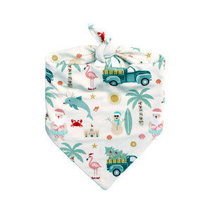 Coastal Christmas Bamboo Pet Bandana