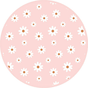 Pink Daisy Ribbed Bamboo Sundress